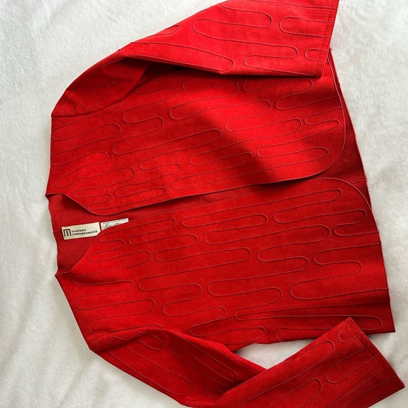 Vibrant Red Fabric - Made in USA - Picture 10 of 14
